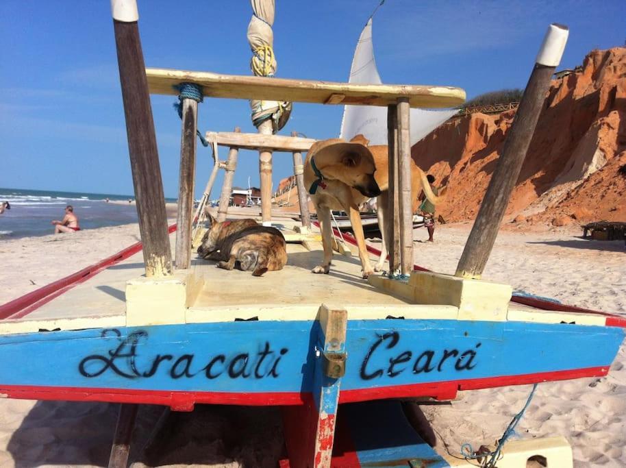 Villa Charming Blue House With Kitchen Parking And Garden Canoa Quebrada Esterno foto