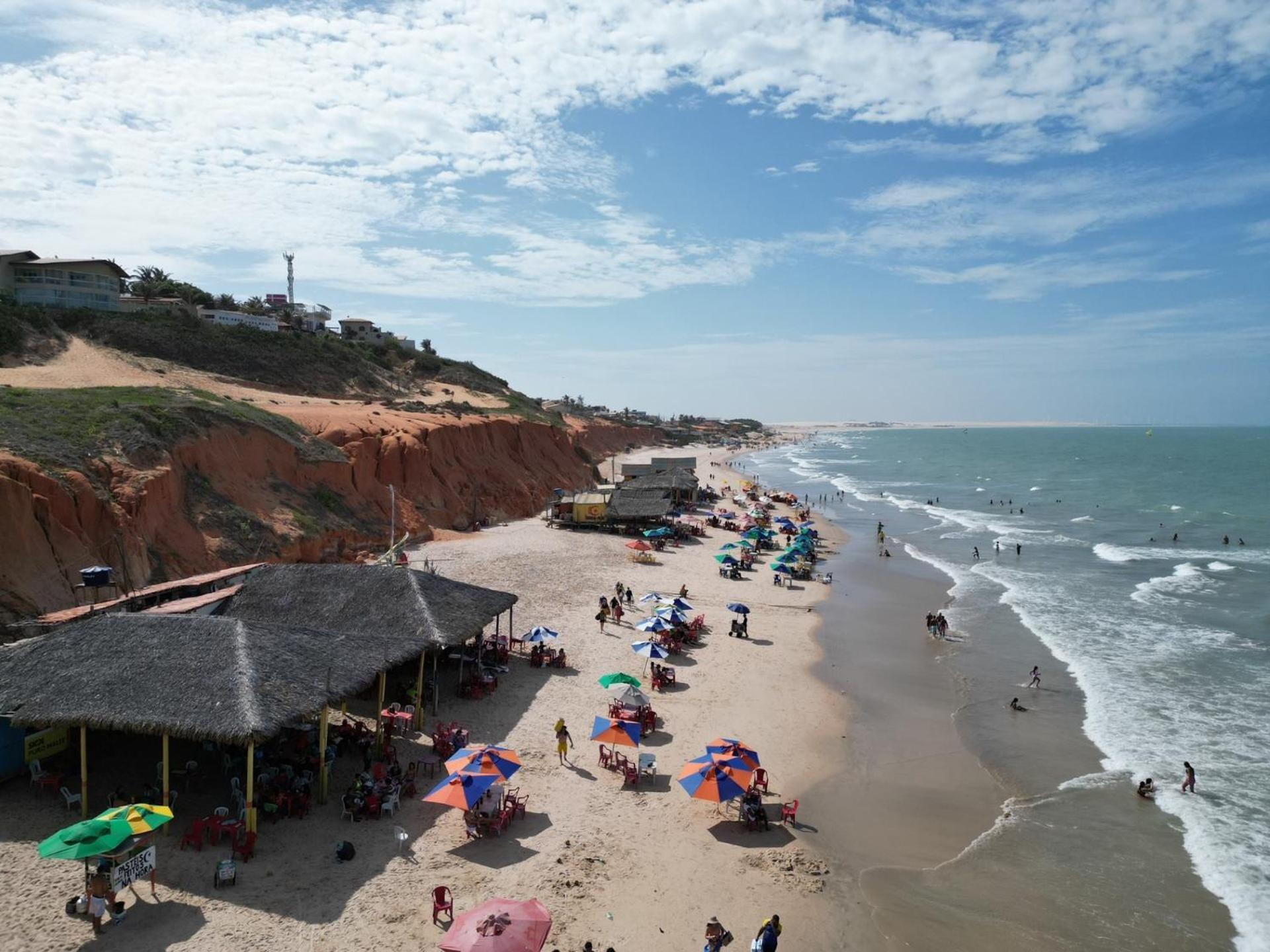 Villa Charming Blue House With Kitchen Parking And Garden Canoa Quebrada Esterno foto