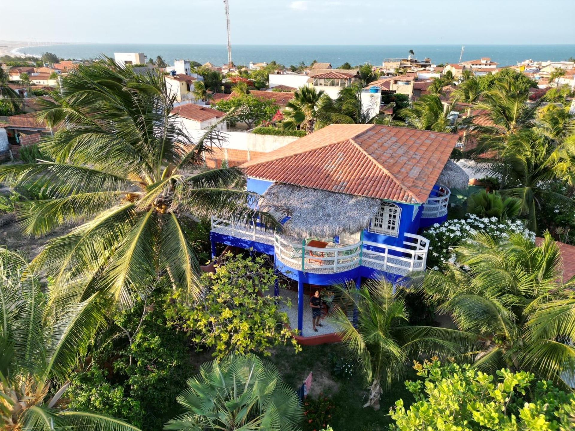 Villa Charming Blue House With Kitchen Parking And Garden Canoa Quebrada Esterno foto