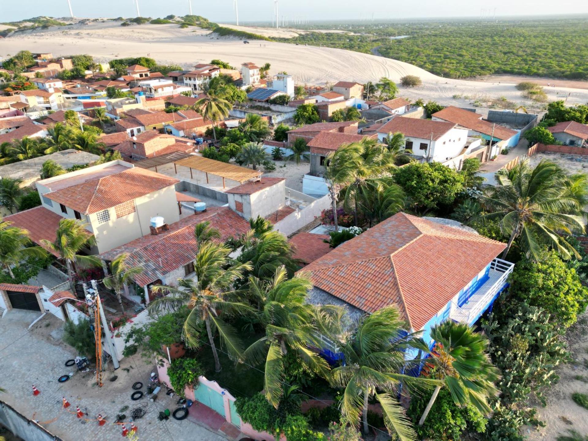 Villa Charming Blue House With Kitchen Parking And Garden Canoa Quebrada Esterno foto