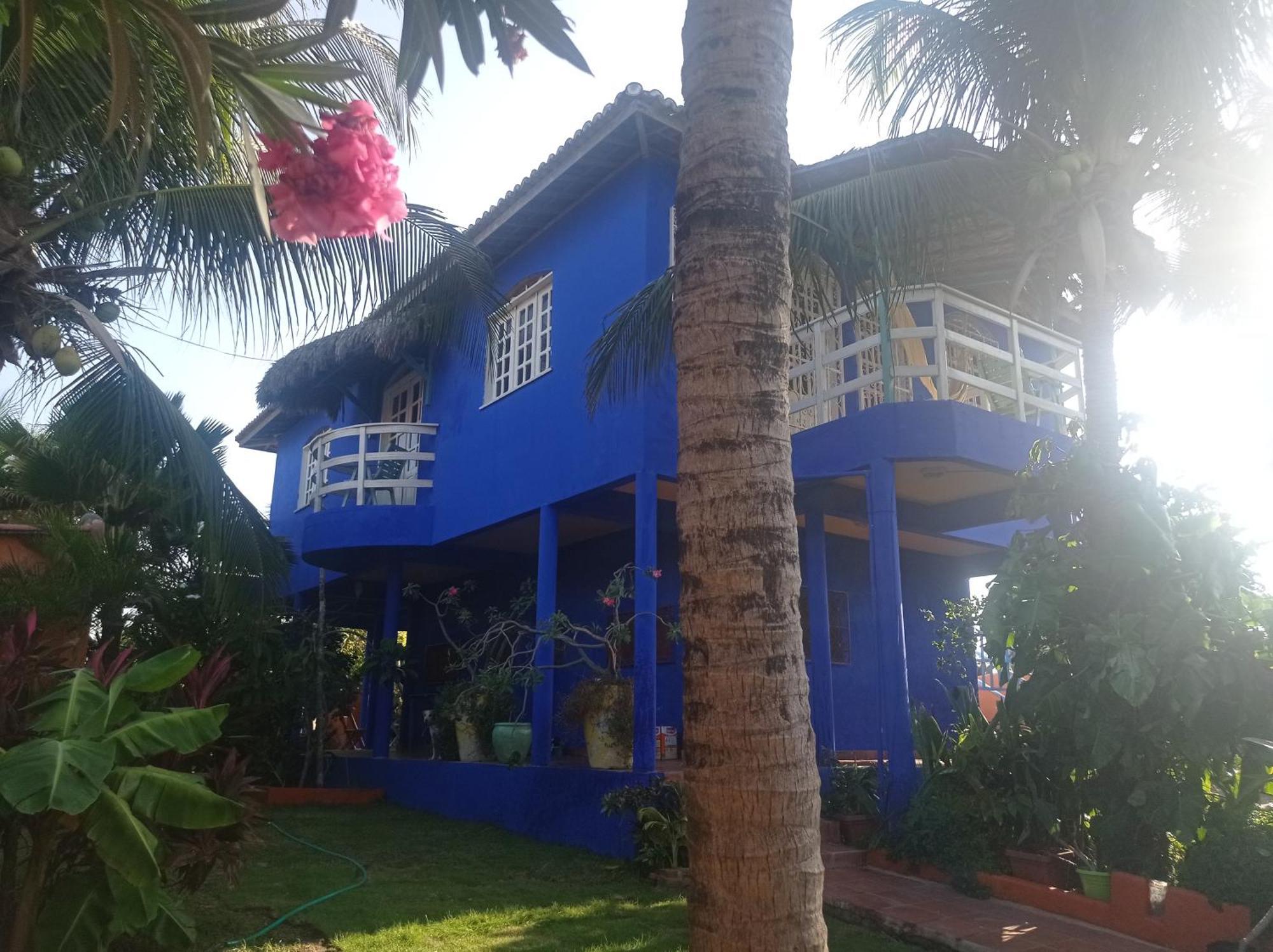 Villa Charming Blue House With Kitchen Parking And Garden Canoa Quebrada Esterno foto